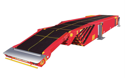 Electric mobile telescopic belt conveyor